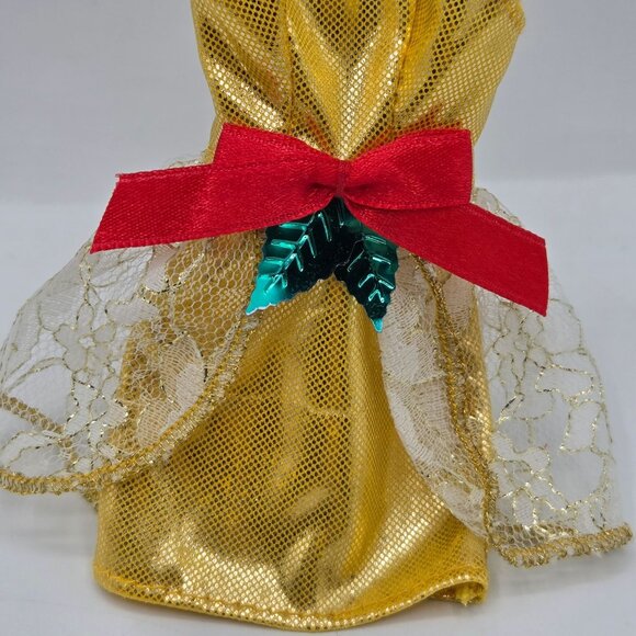 Vintage 1995 Barbie Holiday Fancy Dress With Lace & Bow Decor - Picture 2 of 5